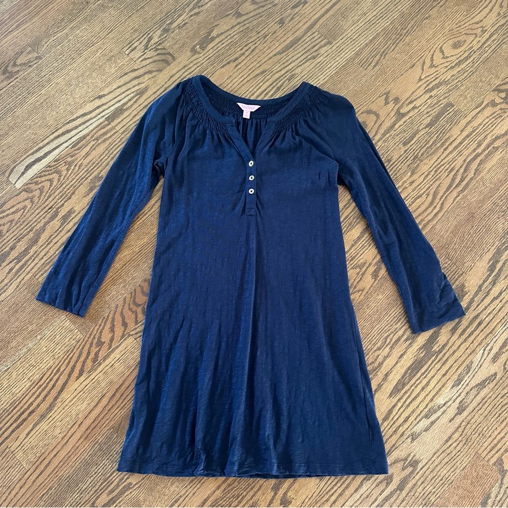 Size XS Lilly Pulitzer Navy Blue Essie Dress